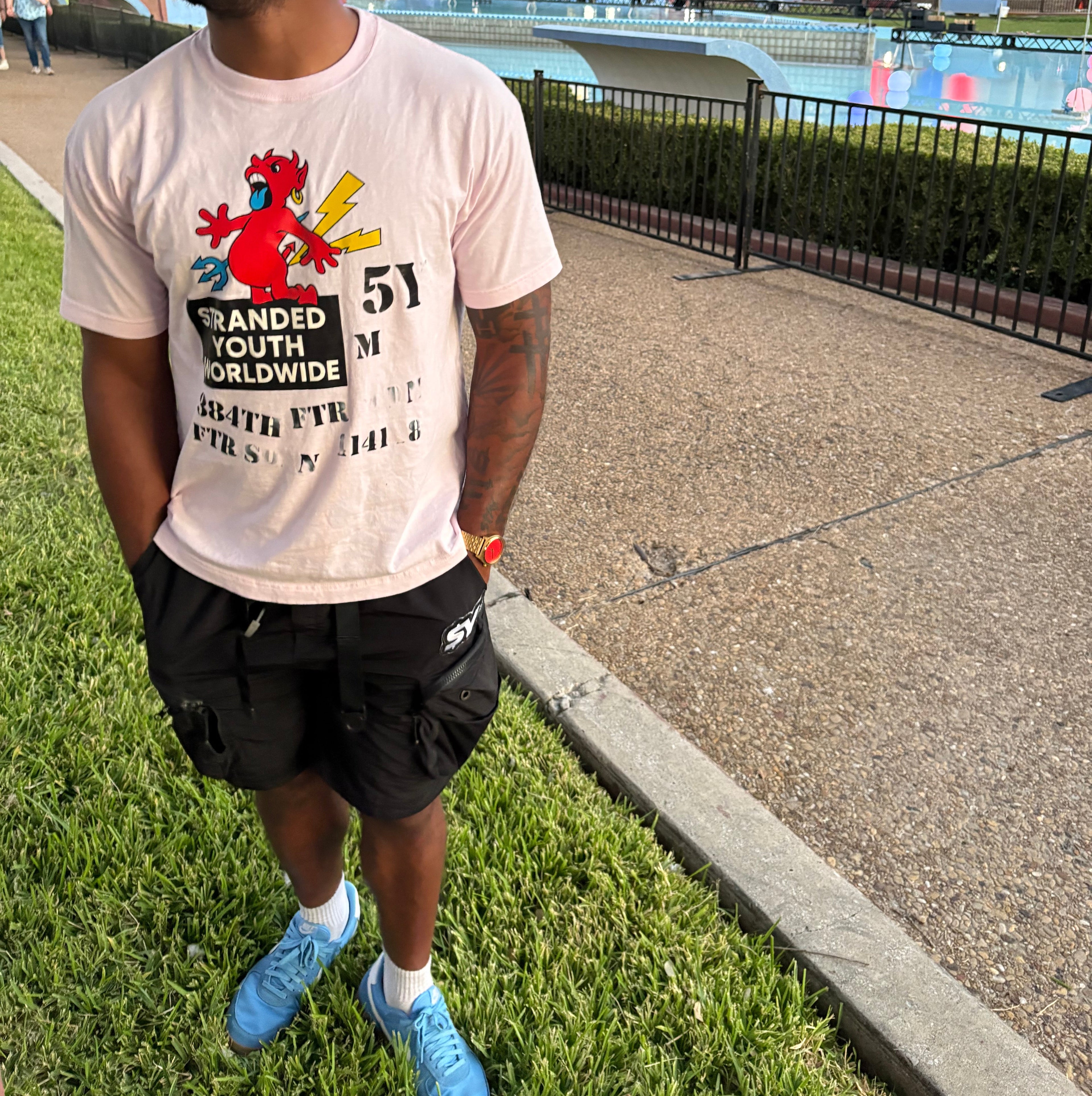 Red Guardian T-Shirt - Faded Pink