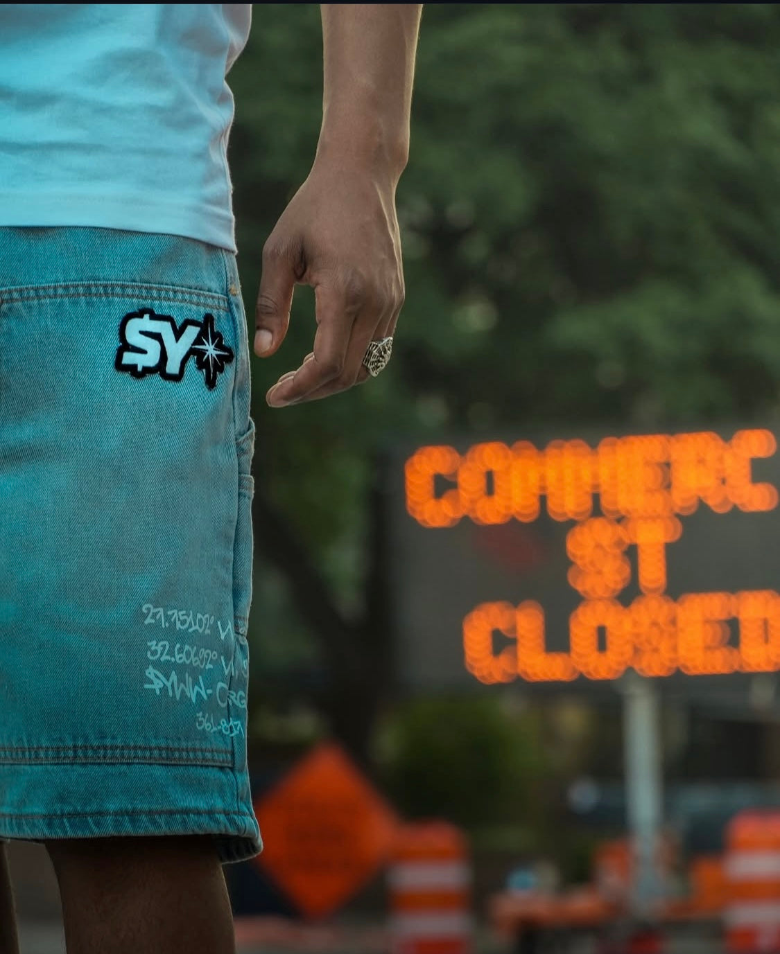 Carpenter Blue Jean Shorts